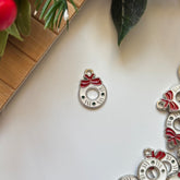 Winter Wreath Enamel Craft Charm
